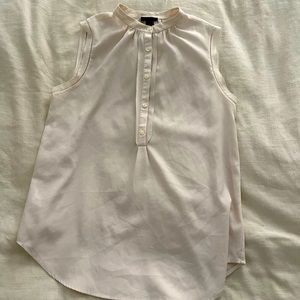Ann Taylor Sleeveless Button Up Top